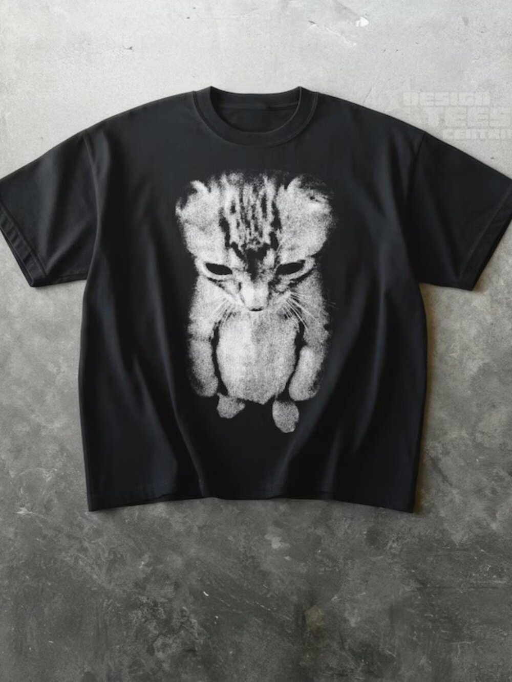 Sad Kitten Meme Standing Cat T-Shirt